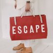 画像6: large-capacity canvas tote shoulder bag travel bag　ESCAPEキャンバスレトートショルダーバッグ トラベルバッグ (6)