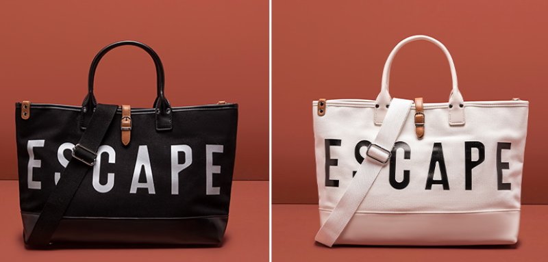 画像20: large-capacity canvas tote shoulder bag travel bag ESCAPEキャンバスレトートショルダーバッグ トラベルバッグ (20)