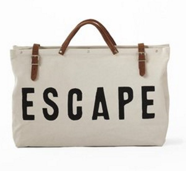 画像1: large-capacity canvas tote shoulder bag travel bag　ESCAPEキャンバスレトートショルダーバッグ トラベルバッグ (1)