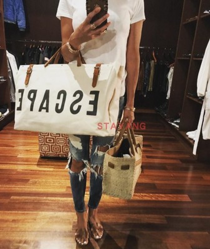 画像11: large-capacity canvas tote shoulder bag travel bag ESCAPEキャンバスレトートショルダーバッグ トラベルバッグ (11)