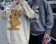 画像9: Unisex cap Mickey Mouse  Pullover Sweater　男女兼用 ユニセックスキャップミッキーマウス ミッキー編み込みプルオーバーセーター (9)