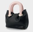 画像9: color matching portable fold cloud small bag  ソフトレザー カラーマッチングトートバッグ (9)