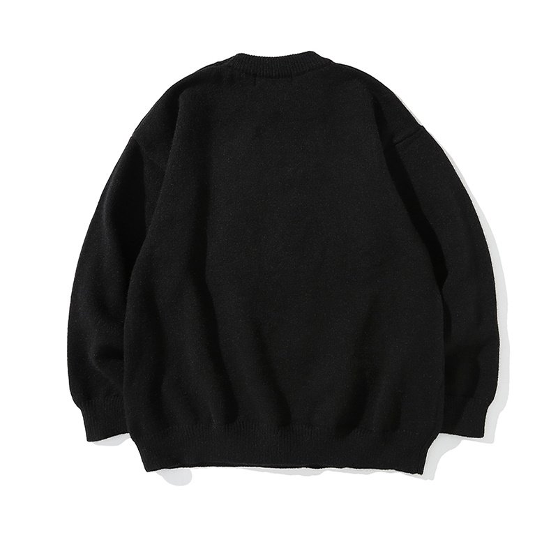 画像6: Unisex bear print sweater  Pullover Sweater 男女兼用 ユニセックスベア 熊 編み込みプルオーバーセーター (6)