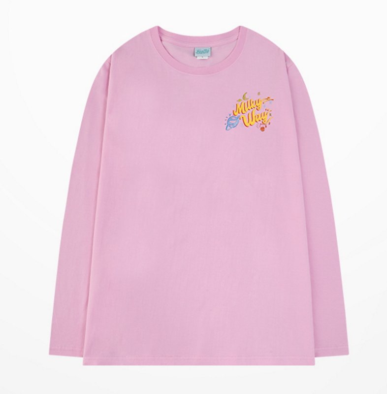 画像4: Space comic print long sleeve T-shirts unisex　男女兼用 ユニセックススペースコミックプリント長袖Tシャツ (4)