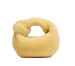 画像7: plush hand bag imitation fur tote clutch bag   ファーサークルトートクラッチバッグ (7)