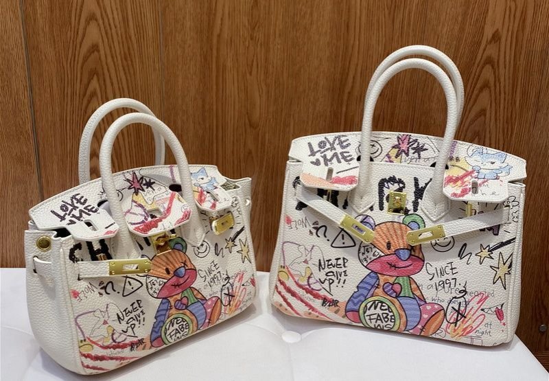 画像3: Graphic Paint Bear Tote Shoulder Bag グラフィックペイントベア 熊トートショルダーバッグ (3)