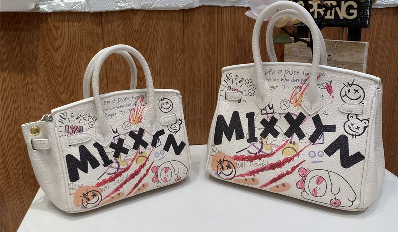画像4: Graphic Paint Bear Tote Shoulder Bag グラフィックペイントベア 熊トートショルダーバッグ (4)