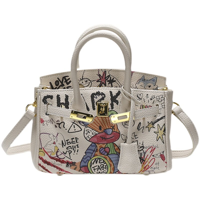 Graphic Paint Bear Tote Shoulder Bag グラフィックペイント