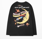 画像1: Space comic print long sleeve T-shirts unisex　男女兼用 ユニセックススペースコミックプリント長袖Tシャツ (1)