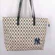 画像4: unisex Yankees ny embroidered letter tote bag　ユニセックス男女兼用NYモノグラムトートショルダーバッグ (4)