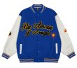 画像6: With leather sleeves and embleme Baseball Jacket blouson  ユニセッ クス男女兼用 袖レザー＆エンブレム付き刺繍スタジャン ジャンパー  ジャケット ブルゾン (6)