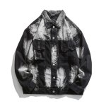 画像7: Irregular Washed Contrasting Denim Jacket G Jean 　ユニセッ クス男女兼用イレギュラーウォッシュドコントラストデニムジャケットデニム Gジャン  (7)