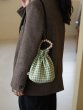 画像1: houndstooth bucket totevshoulder bag　千鳥格子バケットトートショルダーバッグ (1)