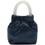 画像4: fashion blue high-end pearl handbag　パールハンドルワンショルダートート ショルダーバッグ (4)