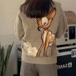 画像2: Women Fawn Bambi braided cardigan 　小鹿のバンビ編み込みカーディガン セーター　 (2)