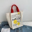 画像8: Canvas Smile Market Tote Eco Bag　キャンバス スマイルマーケット トート エコバッグ (8)