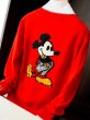 画像11: Women Mickey Mouse double-sided braided V-neck cardigan sweater　ミッキーマウスダブル編み込みVネックカーディガン セーター　 (11)