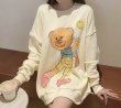 画像3: Unisex Graphic Double Paint Bear Sweat Pullover　男女兼用 ユニセックスグラフィックダブルペイントベア熊 スウェットプルオーバー トレーナー (3)