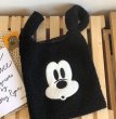 画像4: Mickey Mouse & Minnie Mouse Fur Tote Bag handbag　ミッキーマウス＆ミニーマウスファートートバッグ (4)