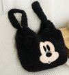 画像3: Mickey Mouse & Minnie Mouse Fur Tote Bag handbag　ミッキーマウス＆ミニーマウスファートートバッグ (3)