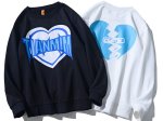 画像1: Unisex love letter printing long-sleevedsweater　男女兼用 ユニセックスラブレタープリントロングスリーブトレーナー　プルオーバー (1)
