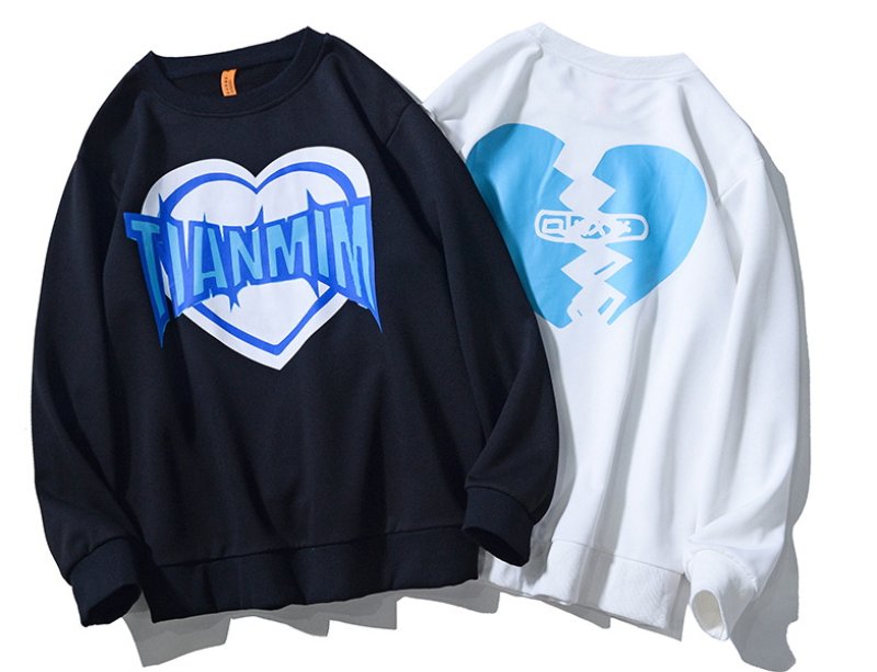 画像5: Unisex love letter printing long-sleevedsweater　男女兼用 ユニセックスラブレタープリントロングスリーブトレーナー　プルオーバー (5)