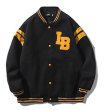 画像1: Unisex LB Emblem Logo Stadium Jumper Baseball Jacket uniform jacket blouson ユニセックス 男女兼用 LBエンブレムロゴ スタジアムジャンパー スタジャン MA-1 ボンバー ジャケット ブルゾン (1)