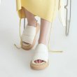 画像3: warm platform down & fur sandals slippers　プラットフォーム厚底ダウン＆ファーサンダル スリッパ (3)