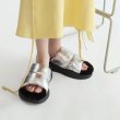 画像6: warm platform down & fur sandals slippers　プラットフォーム厚底ダウン＆ファーサンダル スリッパ (6)