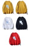 画像6: Unisex Astronaut print sweatshirt pullover  男女兼用 ユニセックス宇宙飛行士プリントロングスリーブトレーナー　プルオーバー (6)