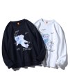 画像8: Unisex Astronaut print sweatshirt pullover  男女兼用 ユニセックス宇宙飛行士プリントロングスリーブトレーナー　プルオーバー (8)