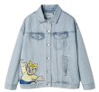 画像2: Fashionable bear denim G Jean jacket 　ファッショナブルデニムGジャン ジャケット (2)