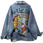 画像1: Bugs Bunny denim G Jean jacket 　バックスバニーデニムGジャン ジャケット (1)