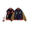 画像5: Unisex  Girl J Logo Stadium Jumper Baseball Jacket uniform jacket blouson ユニセックス 男女兼用 ウーマン女性J エンブレムスタジアムジャンパー スタジャン MA-1 ボンバー ジャケット ブルゾン (5)