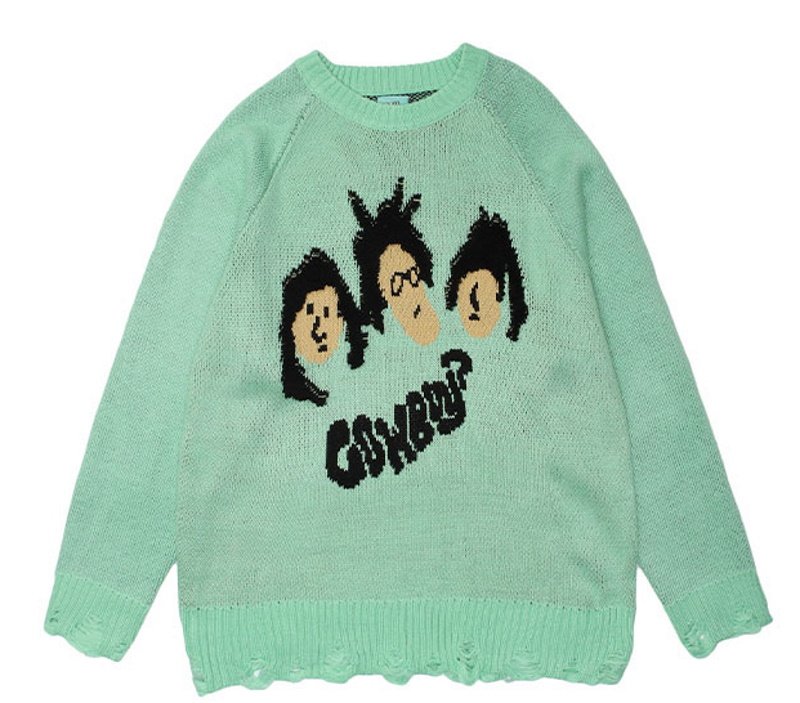 画像3: Unisex Boy & Girl Crochet Sweater 男女兼用  ユニセックスボーイ&ガール編み込み セーター (3)