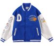 画像4: Unisex Hip hop Duck emblem embroidery Jumper Baseball Jacket uniform jacket blouson ユニセックス 男女兼用ヒップホップダック アヒルエンブレム スタジアムジャンパー スタジャン MA-1 ボンバー ジャケット ブルゾン (4)