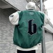 画像5: 21 New hit color hip-hop street style baseball uniform jacket  men and women Stadium jumper  ユニセックス 男女兼用BB刺繍スタジアムジャンパー  ジャケット  ブルゾン スタジャン ヒップホップ (5)