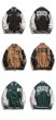 画像10: Unisex Hip hop Back alphabet letter logo emblem embroidery Jumper Baseball Jacket uniform jacket blouson ユニセックス 男女兼用ヒップホップハート＆ベアエンブレム スタジアムジャンパー スタジャン MA-1 ボンバー ジャケット ブルゾン (10)