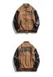 画像8: Unisex Hip hop Back alphabet letter logo emblem embroidery Jumper Baseball Jacket uniform jacket blouson ユニセックス 男女兼用ヒップホップハート＆ベアエンブレム スタジアムジャンパー スタジャン MA-1 ボンバー ジャケット ブルゾン (8)