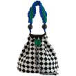 画像1: Checkered pattern & animal patternsingle shoulder bucket tote shoulder handbag　 ダミエ市松模様＆アニマルプリントトート ショルダーバッグ (1)