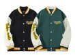 画像5: Unisex Hip hop Earth embroidery Jumper Baseball Jacket uniform jacket blouson ユニセックス 男女兼用ヒップホップ地球アースエンブレム スタジアムジャンパー スタジャン MA-1 ボンバー ジャケット ブルゾン (5)