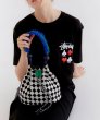 画像11: Checkered pattern & animal patternsingle shoulder bucket tote shoulder handbag　 ダミエ市松模様＆アニマルプリントトート ショルダーバッグ (11)