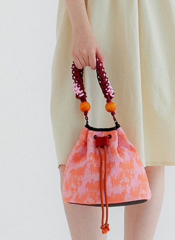 画像6: Checkered pattern & animal patternsingle shoulder bucket tote shoulder handbag  ダミエ市松模様&アニマルプリントトート ショルダーバッグ (6)