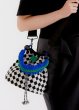 画像5: Checkered pattern & animal patternsingle shoulder bucket tote shoulder handbag　 ダミエ市松模様＆アニマルプリントトート ショルダーバッグ (5)