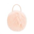 画像2: Tote shoulder bag with real fax fur pearl strap　リアルフォックスファー パールショルダーストラップトート ショルダーバッグ (2)