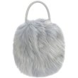 画像1: Tote shoulder bag with real fax fur pearl strap　リアルフォックスファー パールショルダーストラップトート ショルダーバッグ (1)