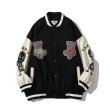 画像2: Wentin Baby bear BASEBALL JACKET baseball uniform jacket blouson ユニセックス 男女兼用 ウェンティン ベビーベア熊 スタジアムジャンパー スタジャン MA-1 ボンバー ジャケット ブルゾン (2)