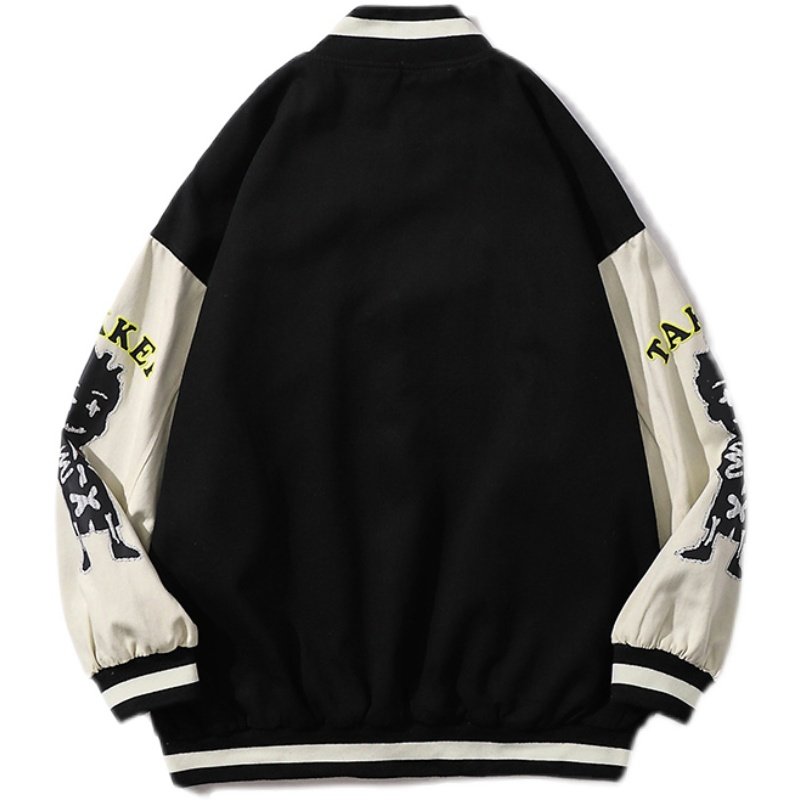 画像4: Wentin Baby bear BASEBALL JACKET baseball uniform jacket blouson ユニセックス 男女兼用 ウェンティン ベビーベア熊 スタジアムジャンパー スタジャン MA-1 ボンバー ジャケット ブルゾン (4)