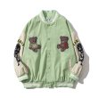 画像1: Wentin Baby bear BASEBALL JACKET baseball uniform jacket blouson ユニセックス 男女兼用 ウェンティン ベビーベア熊 スタジアムジャンパー スタジャン MA-1 ボンバー ジャケット ブルゾン (1)