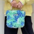 画像2: Pearl handle fur tote bag handbag　パールハンドルモコモコファートート バッグ (2)